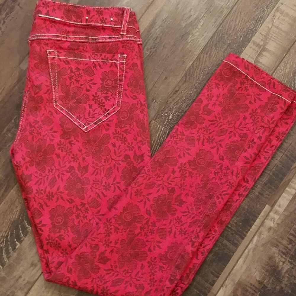 Red Cello Jean's patterned jeans